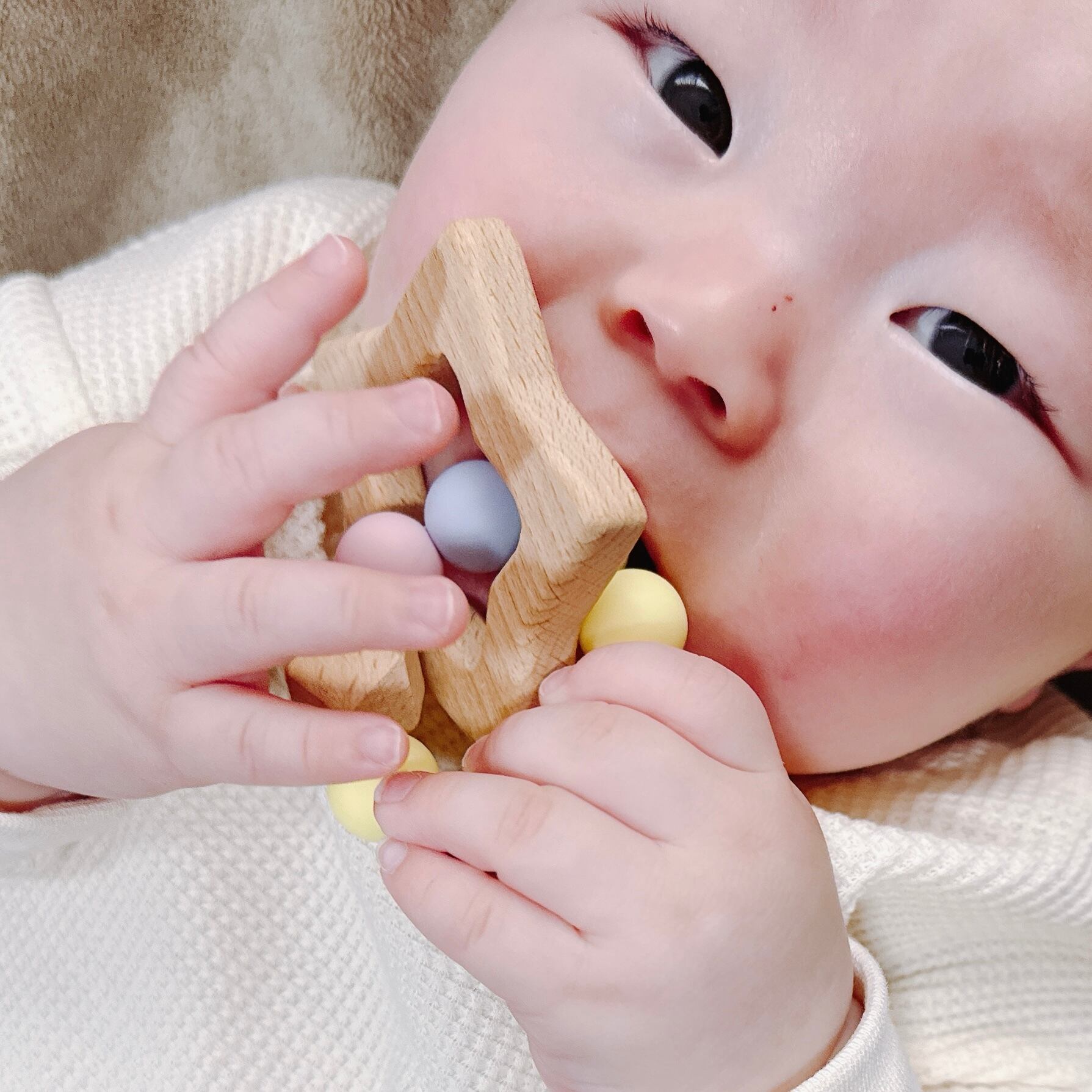 歯固め 星 くすみ おもちゃ 赤ちゃん 0歳 日本製 出産祝い ベビー