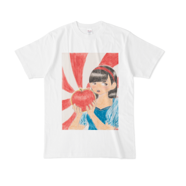 【税込・送料無料】大嵜翔子デザインTシャツ 「赤い林檎と白雪姫」