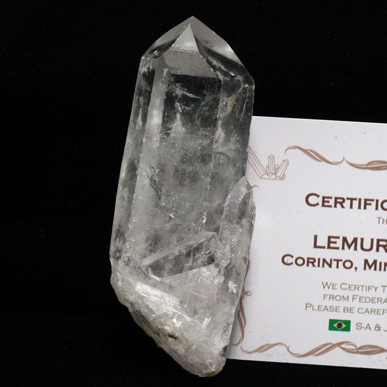 レムリアンシード 水晶 原石 ブラジル ミナスジェライス州 コリント産 証明書付属 一点物 271-457