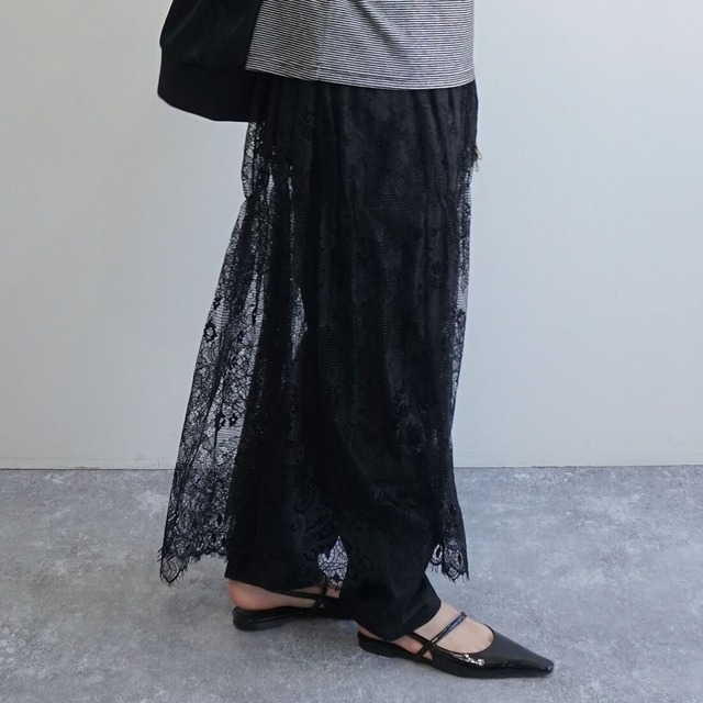 レースギャザースカート　