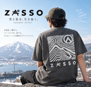 【再入荷・新色BLACK登場】ZASSO GRAPHIC TEE｜7.4oz ヘビーウェイトTシャツ