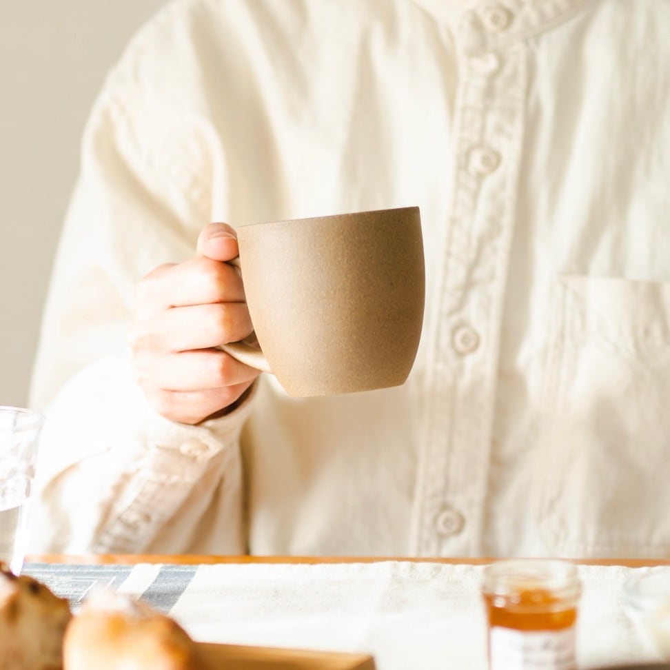 再生備前焼「RI-CO」 マグカップ(小サイズ・ナチュラル)