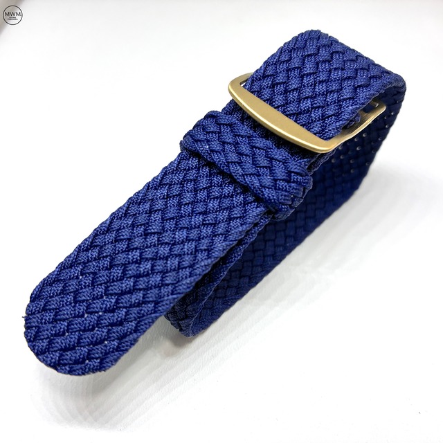 PERLON STRAP パーロン・ストラップ ゴールド金具 ネイビー 20mm 腕時計ベルト