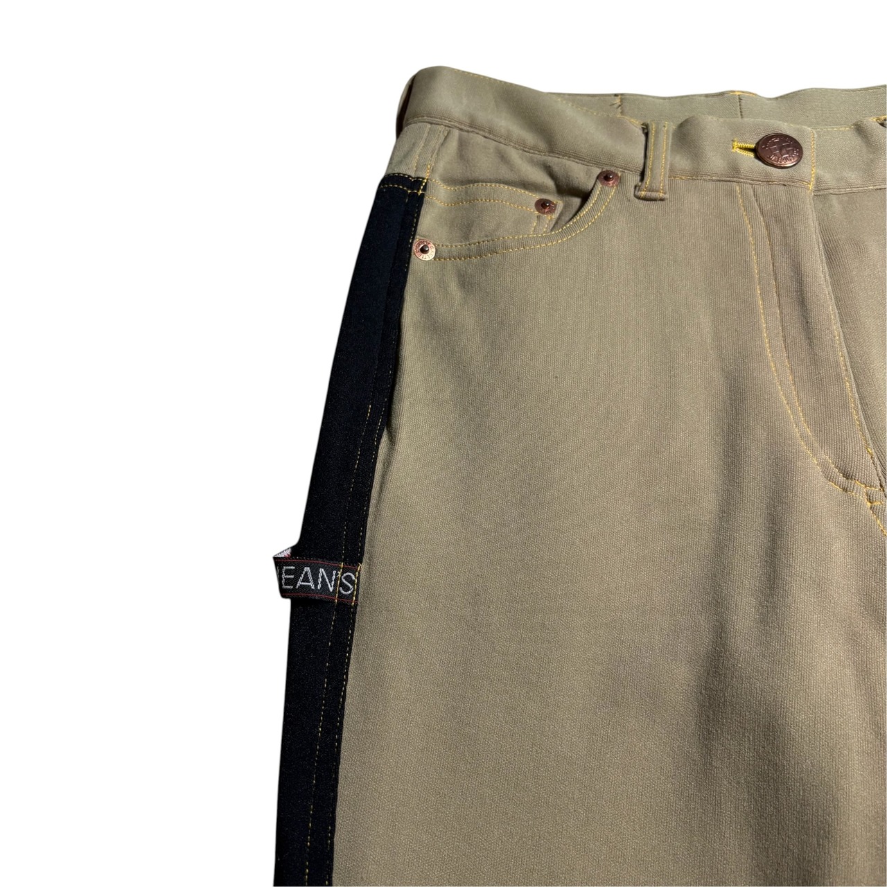 GAULTIER JEAN’S 2 tone switching stretch pants