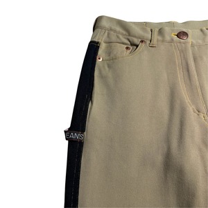 GAULTIER JEAN’S 2 tone switching stretch pants