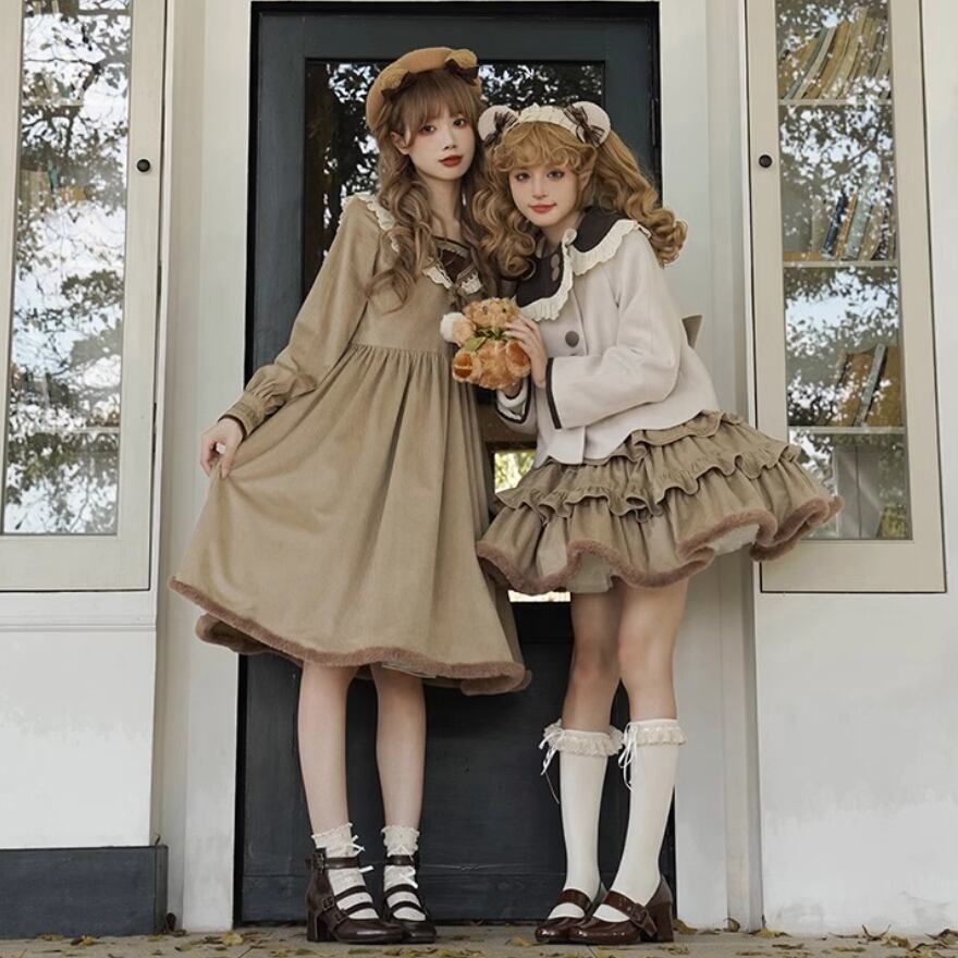 11月20日出荷 クラロリ セットアップ ジャケット スカート レトロ 学園