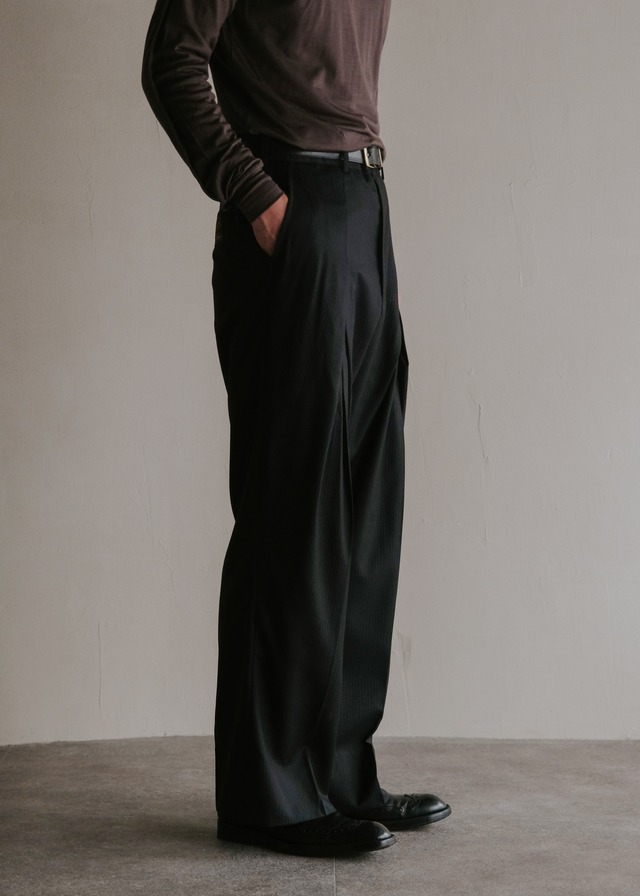 D.Nart.Ampta 25AW 5 Tack slacks / Black