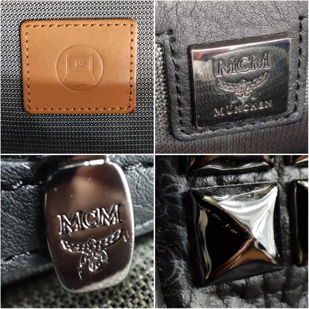 MCM ボストンバッグ ハンドバッグ ブラック エムシーエム