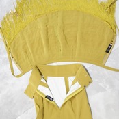 フラメンコ 衣装 ソニアジョーンズ SONIA JOHNES ファルダ スカート エプロン ボランテ フリル 装飾 レース オレンジ カーキ 黄土色 カーキ系 ブラウン系 オレンジ系 フラメンコ スカート お洒落 舞台衣装 エスニック タイト レディース フリルスカート 衣装セット ダンス衣装