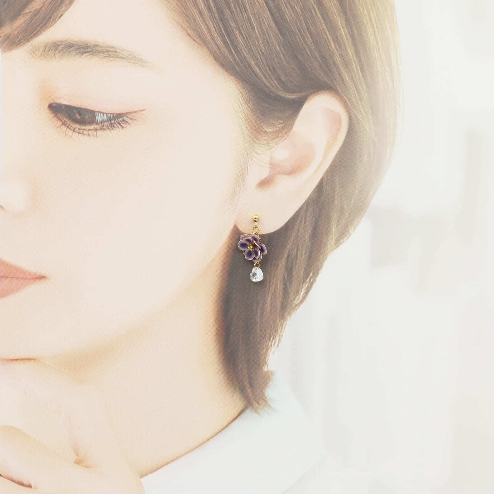 saintpauliaピアス