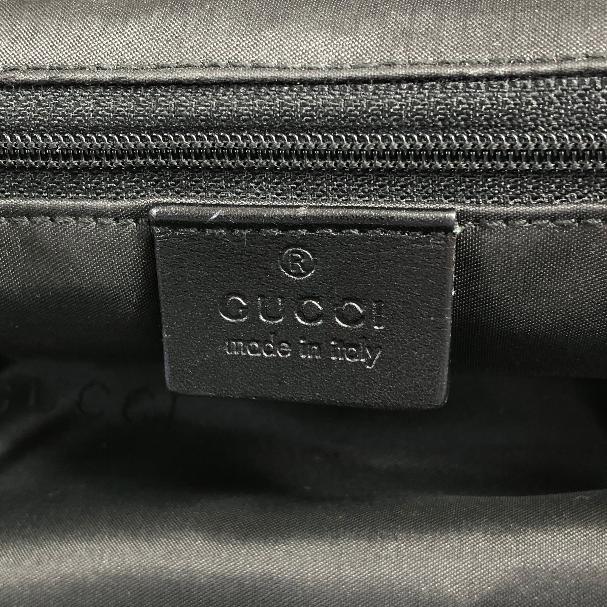 GUCCI グッチ ジャッキー バックパック ブラック ナイロン レザー