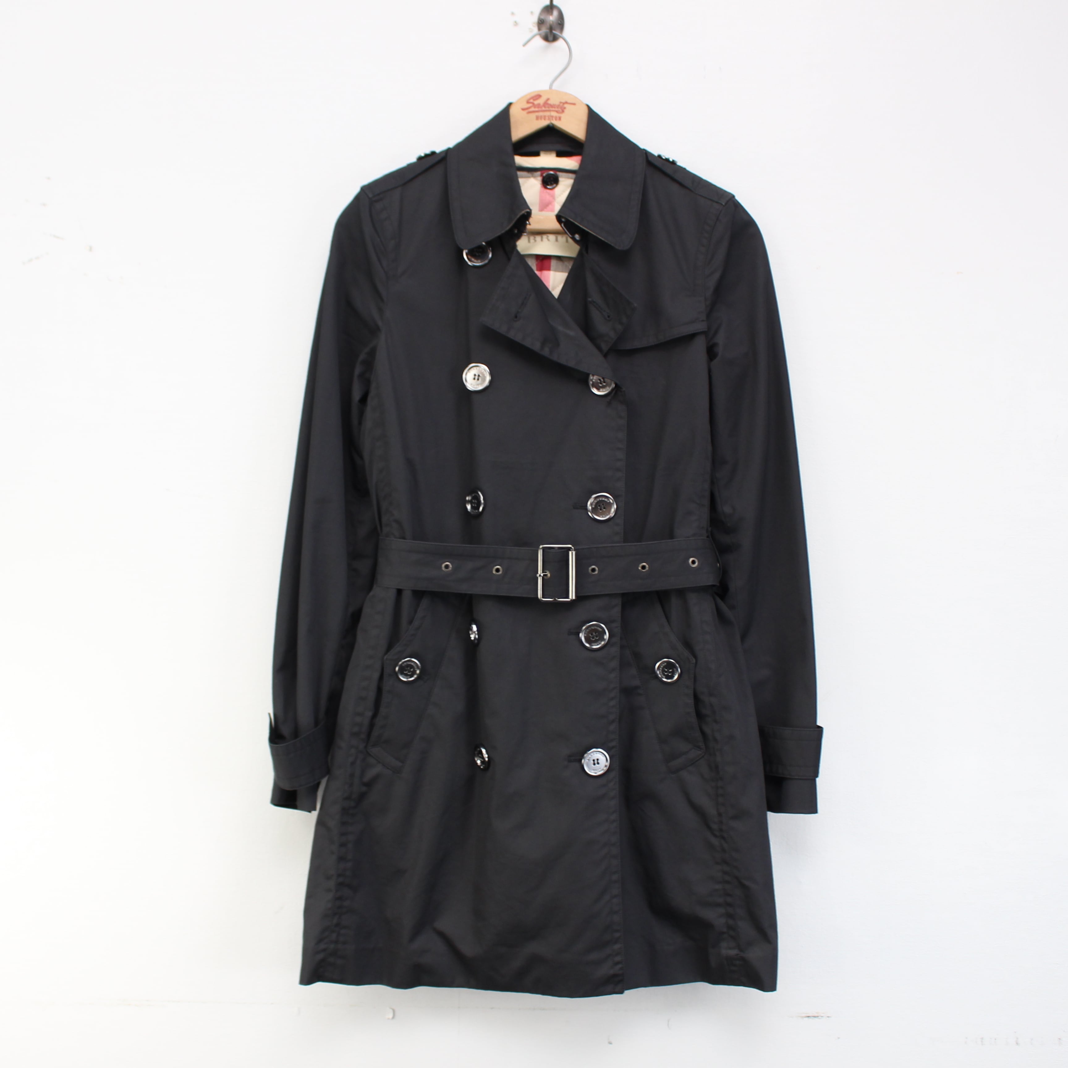 BURBERRY BRIT TRENCH COAT WITH QUILTING LINER MADE IN CHINA 