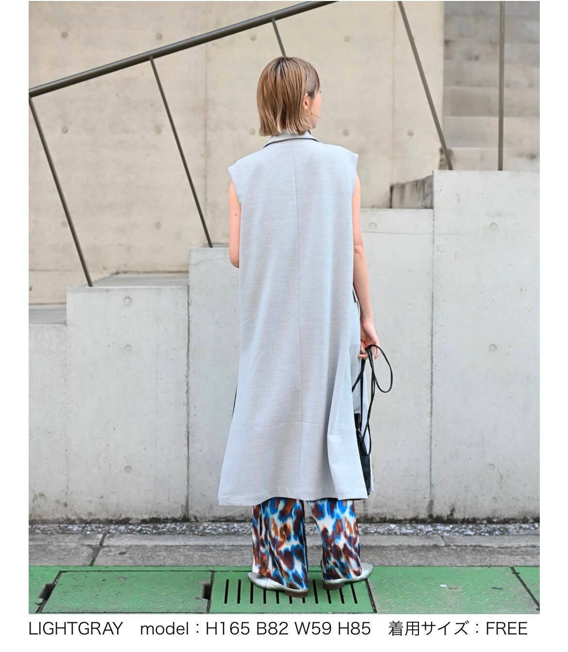 【0122-1】HERENCIA レディースコート HERENCIA 】Double long vest | valance 福井｜レディース セレクト