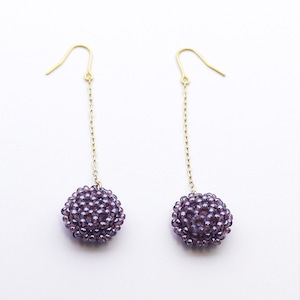 beads circle pierces [purple]