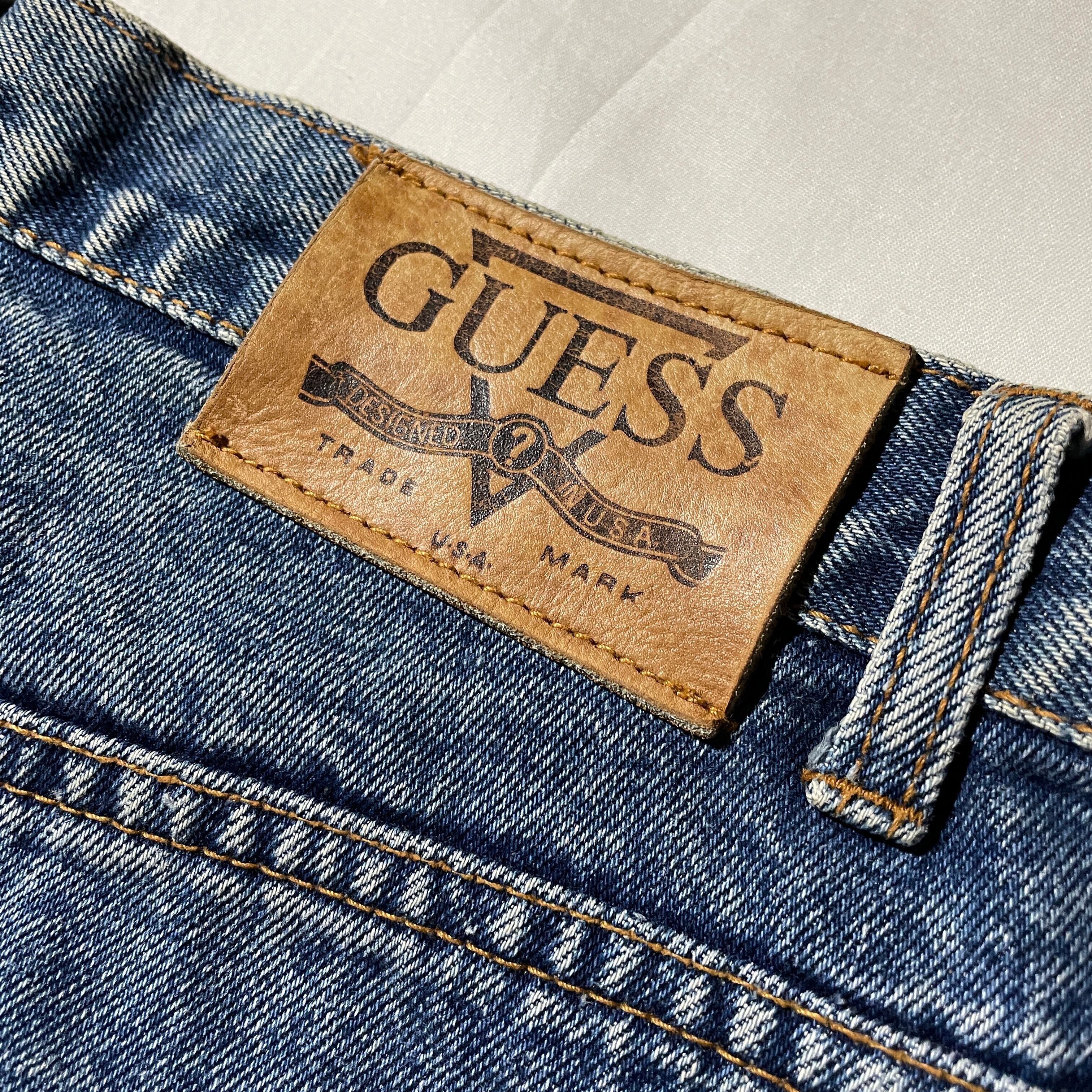 90s GUESS デニムバギーパンツ ヴィンテージ Y2K USA | ZZYZX.inc