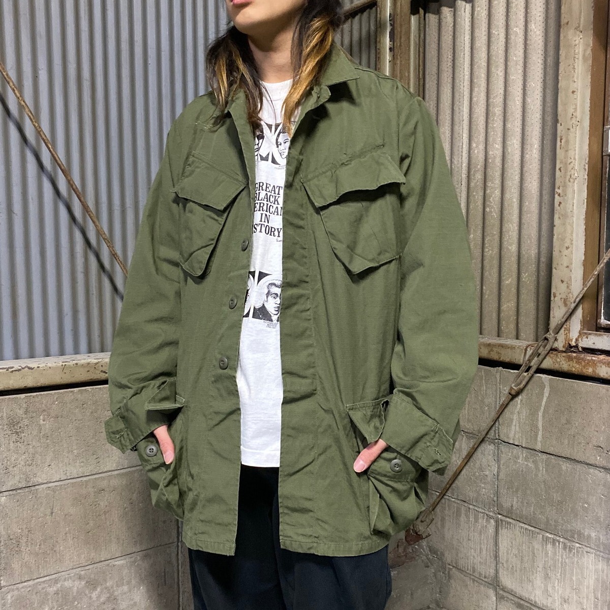 美品 69年納品 60年代 ビンテージ 米軍実品 ジャングルファティーグ 