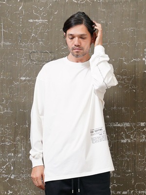 EGO TRIPPING (エゴトリッピング) S. R. I. U TEE L/S S. R. I. Uティーロングスリーブ / WHITE 665006-00