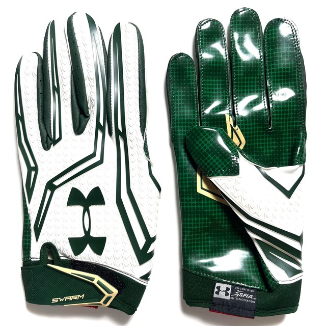 【2XL】UA SWARM Ⅱ UCF BULLS 限定カラー アメフト グローブ