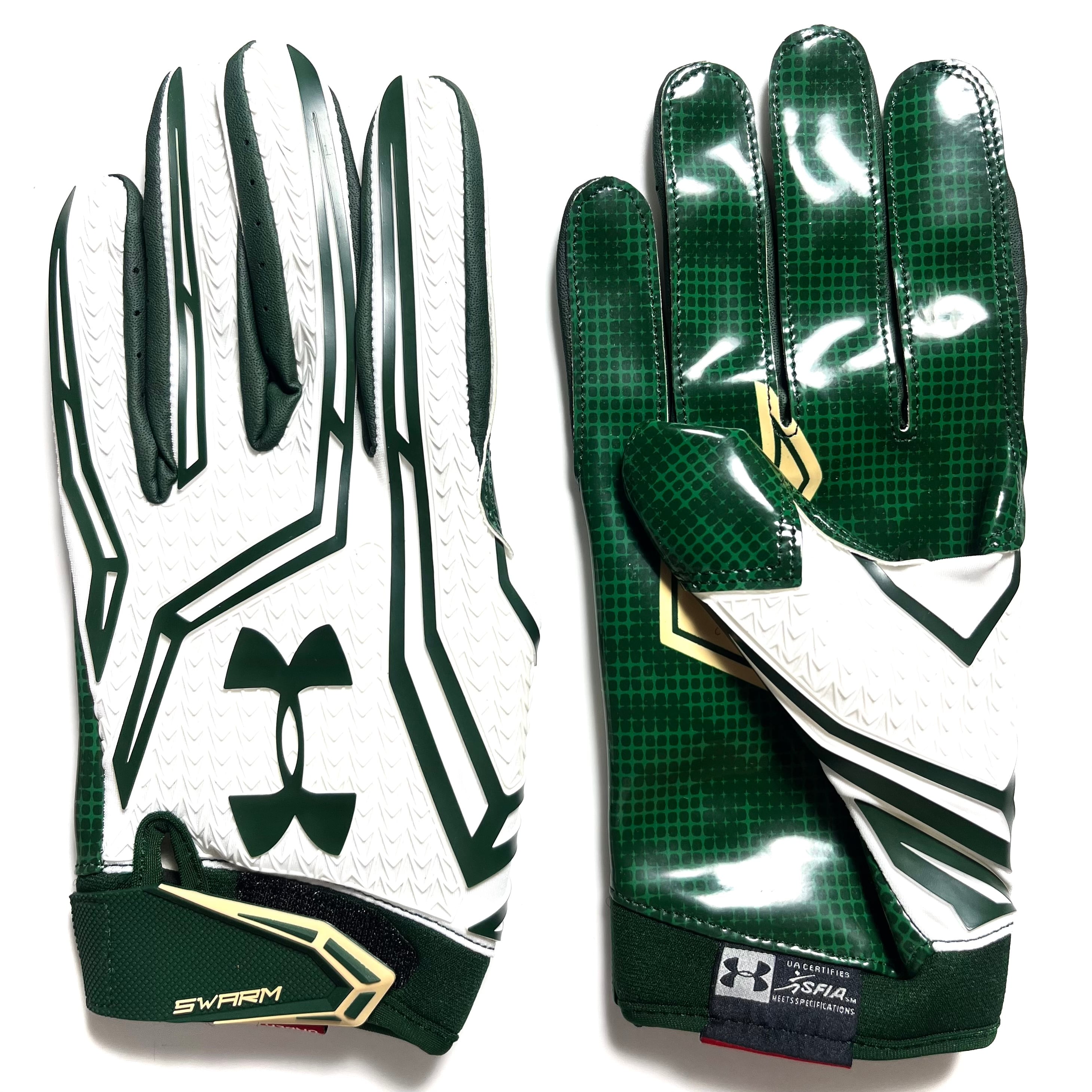 【2XL】UA SWARM Ⅱ UCF BULLS 限定カラー アメフト グローブ