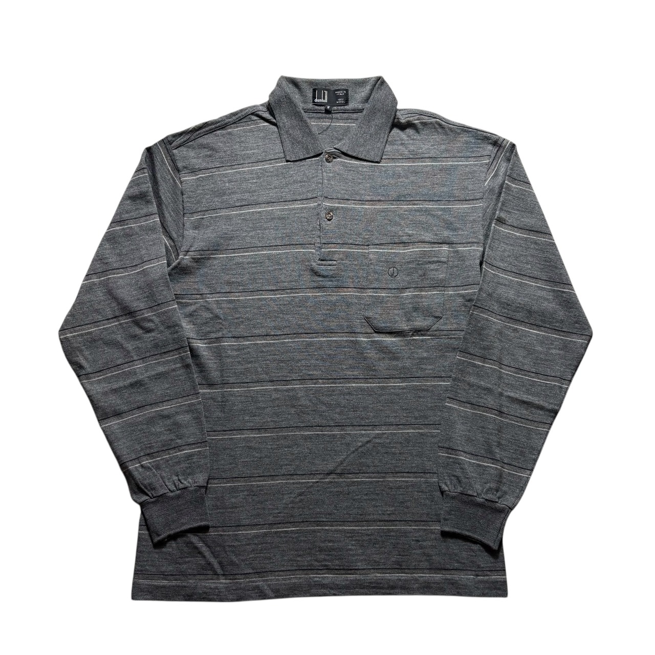 DUNHILL border knit polo