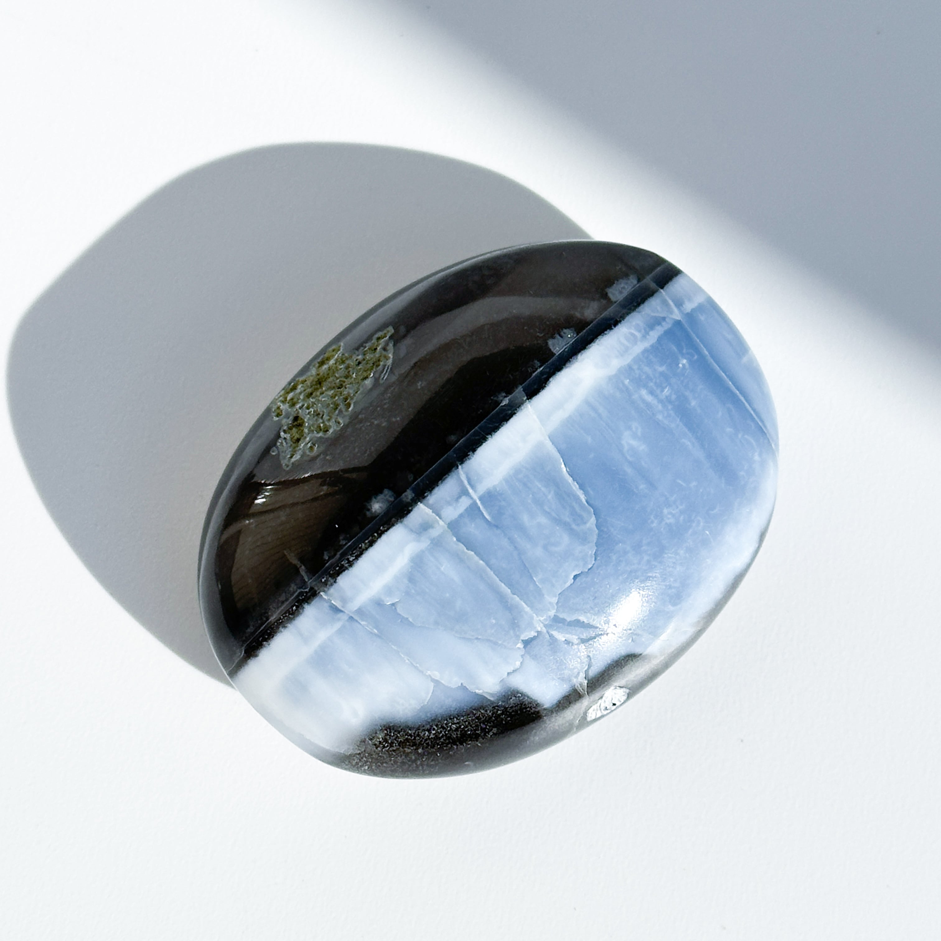 ブルーオパール パーム73◇ Blue Opal ◇ 天然石・鉱物