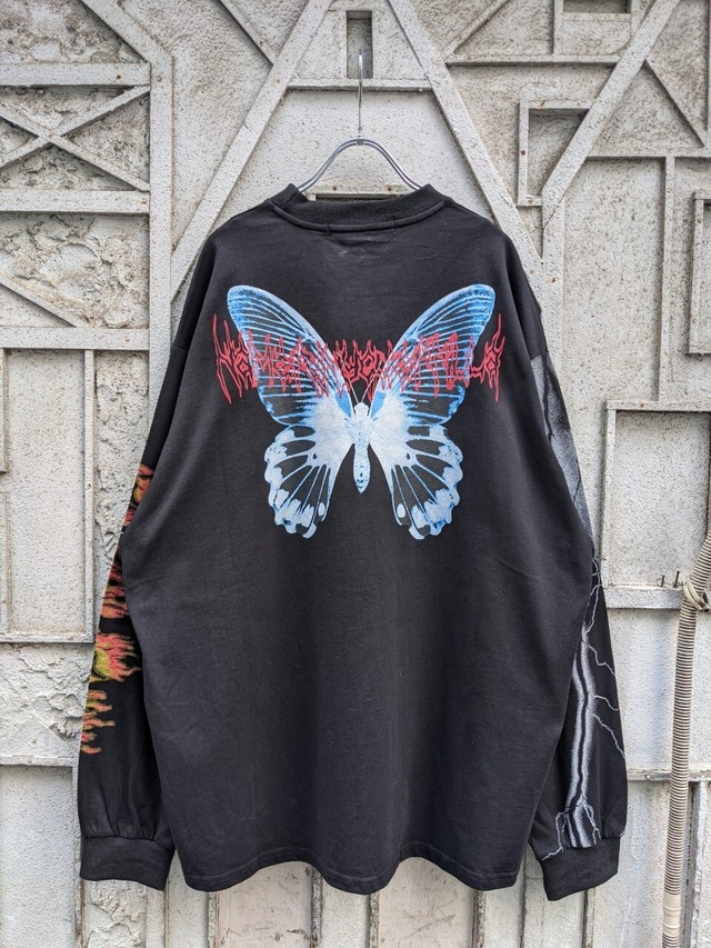"SWALLOWTAIL BUTTERFLY" both side print L/S