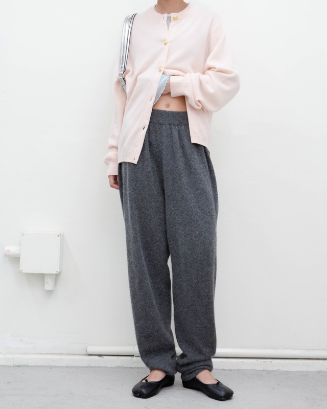 1990s angora blend loose-leg knit pants (NOS)