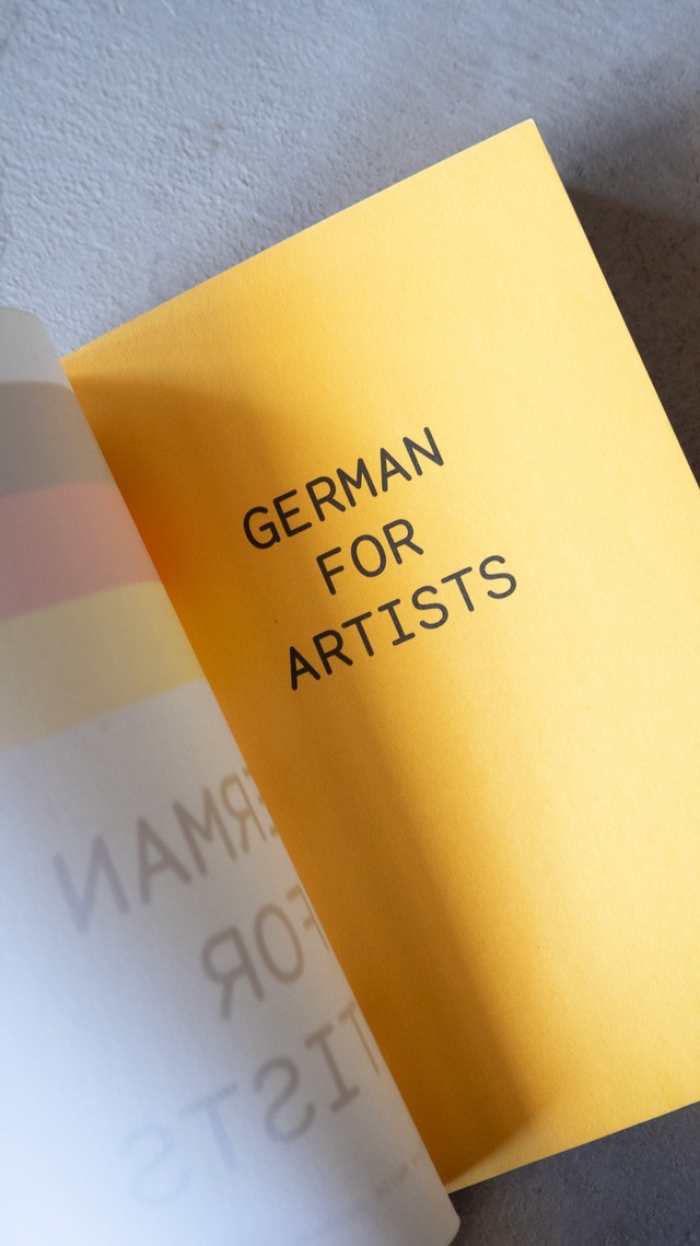 "GERMAN FOR ARTISTS" used Pocket book