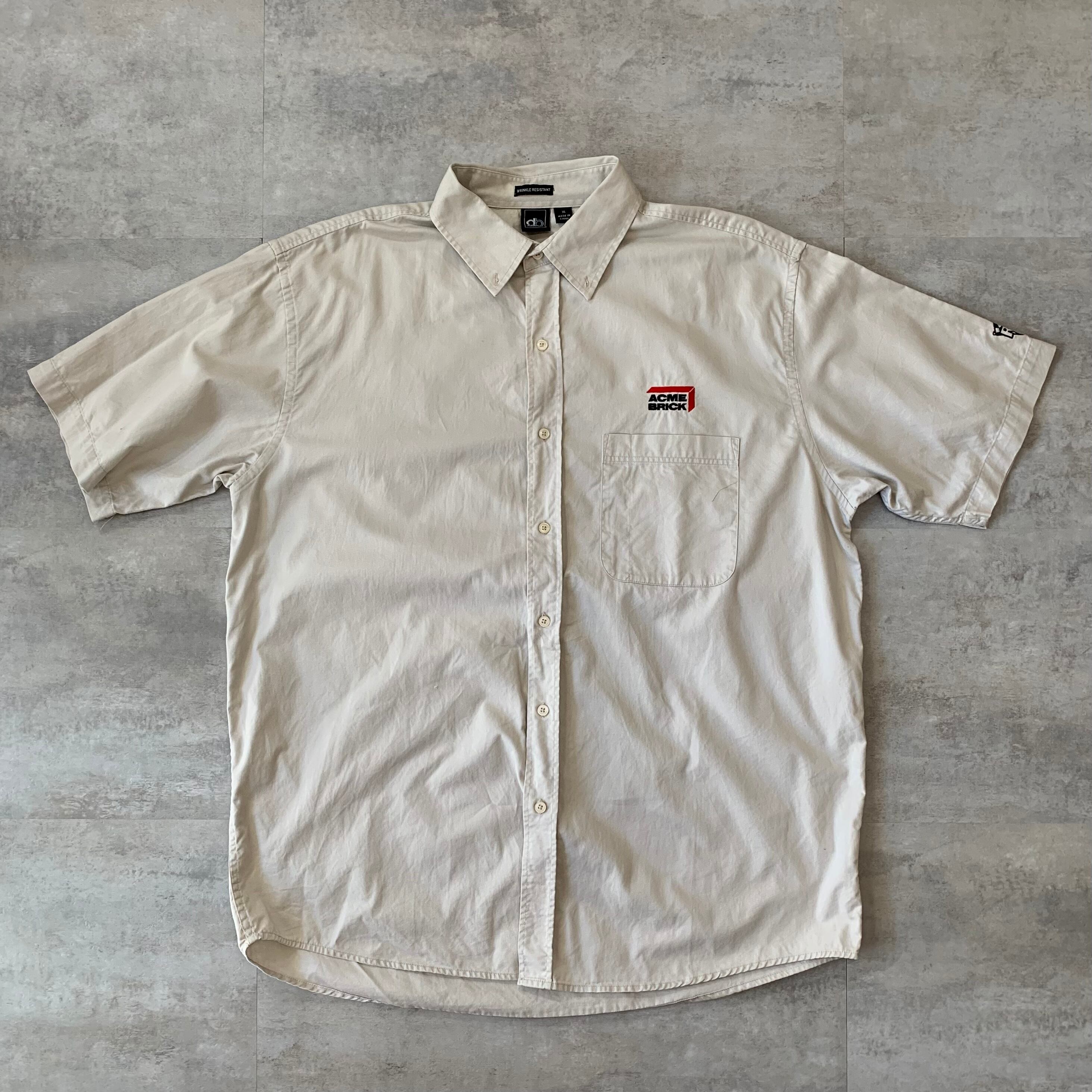 半袖シャツ ワークシャツ 企業ロゴ刺繍 No.268