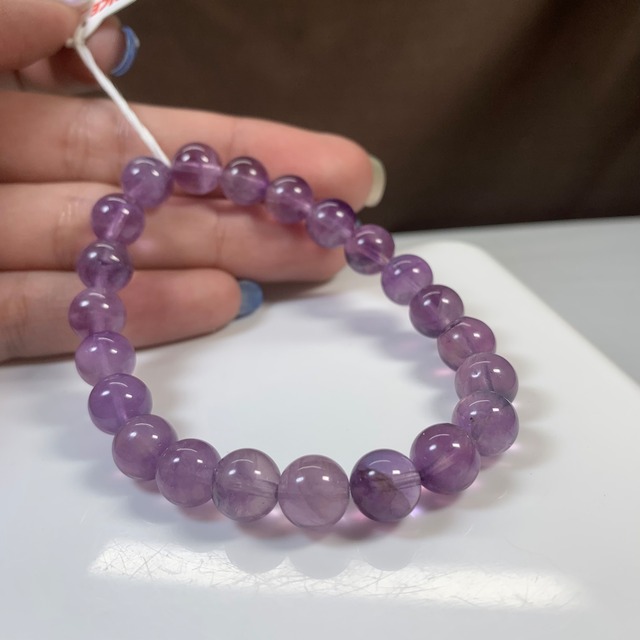 9.レアカラー☆パープルフローライト ブレスレット
