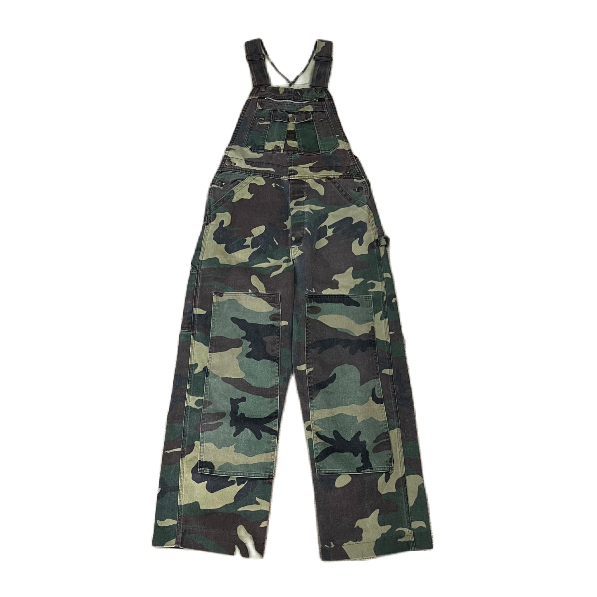 80s LIBERTY ヴィンテージ カモフラ オーバーオール W40程 迷彩