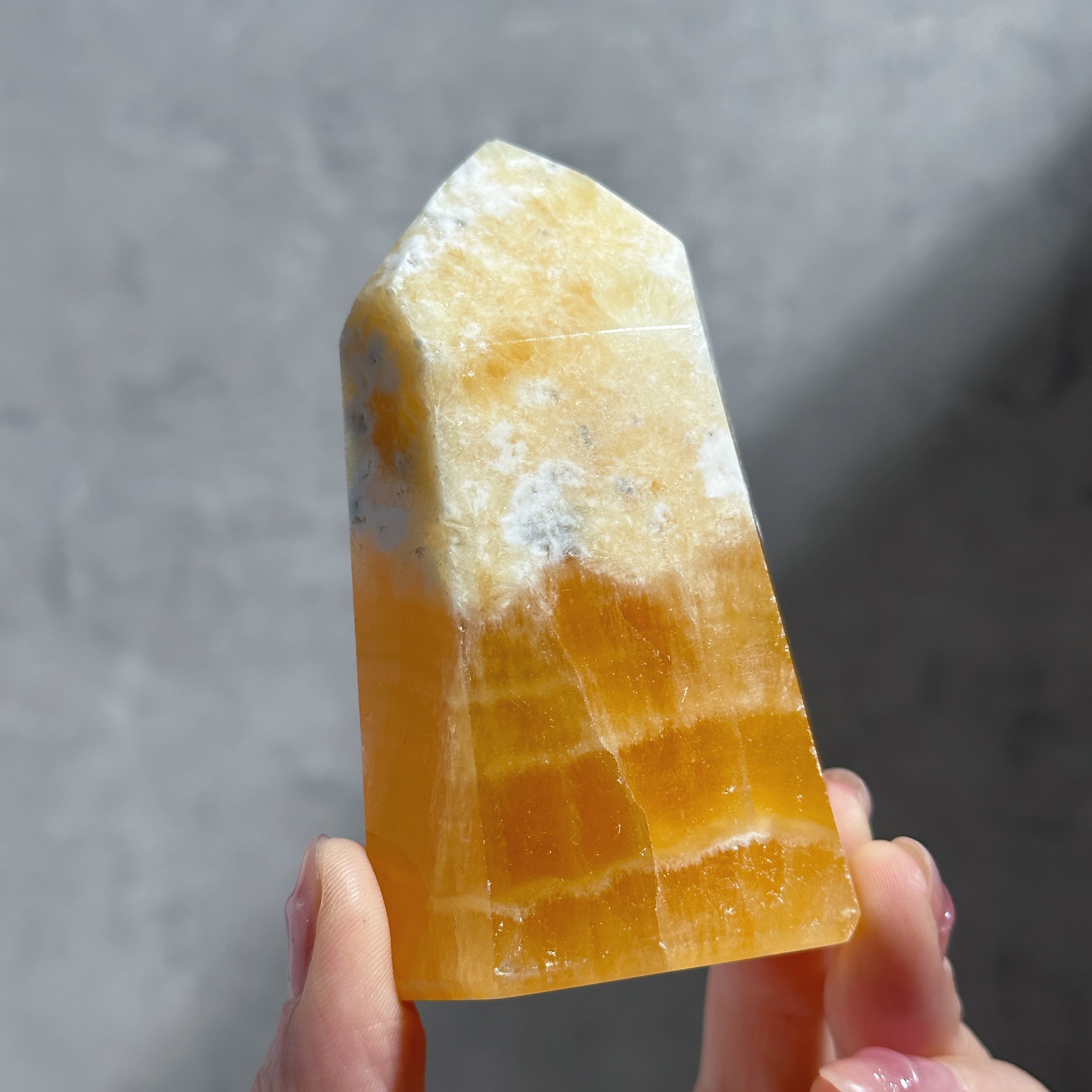 オレンジカルサイト タワー型31◇ Orange Calcite ◇天然石・鉱物