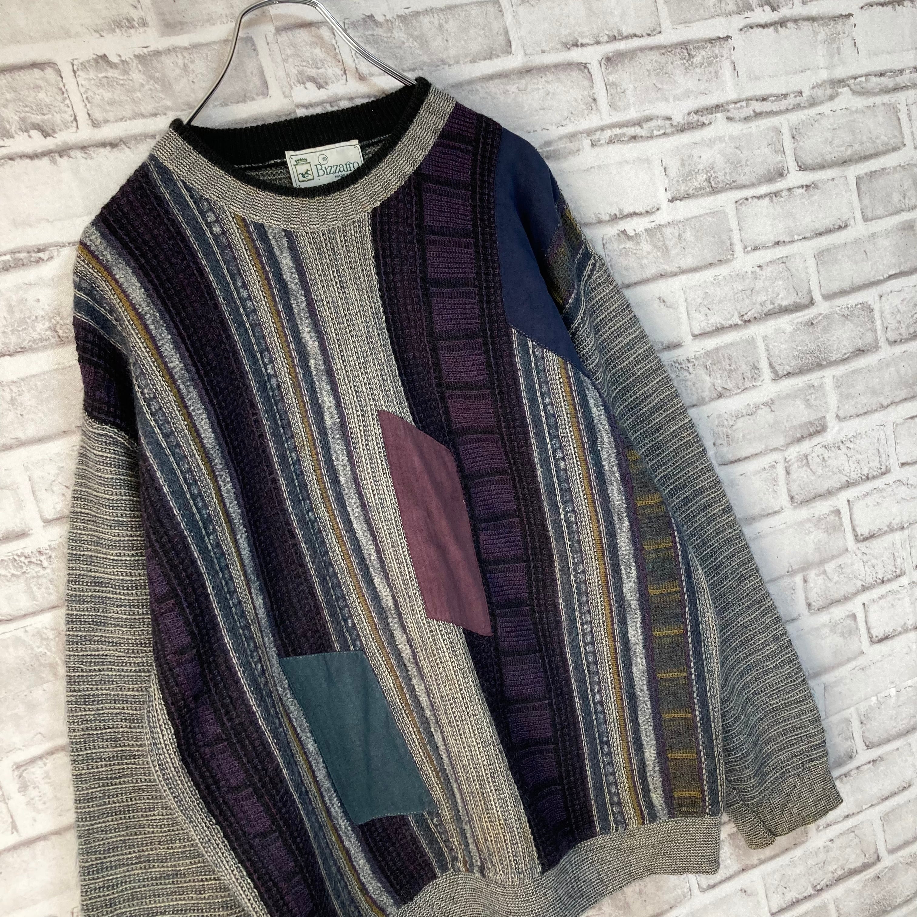 Bizzairo】Design Knit L相当 Made in ITALY “EURO LINE” デザイン