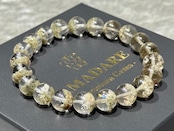 No.1883【S】ミルキーグリーンガーデンクォーツブレスレット