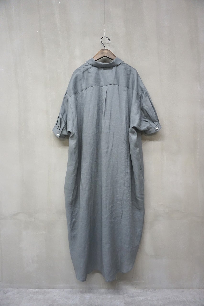 French Linen Open Collar S/S O/P