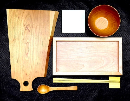 【日本製 国産材】木製テーブルウェアallセット計6点