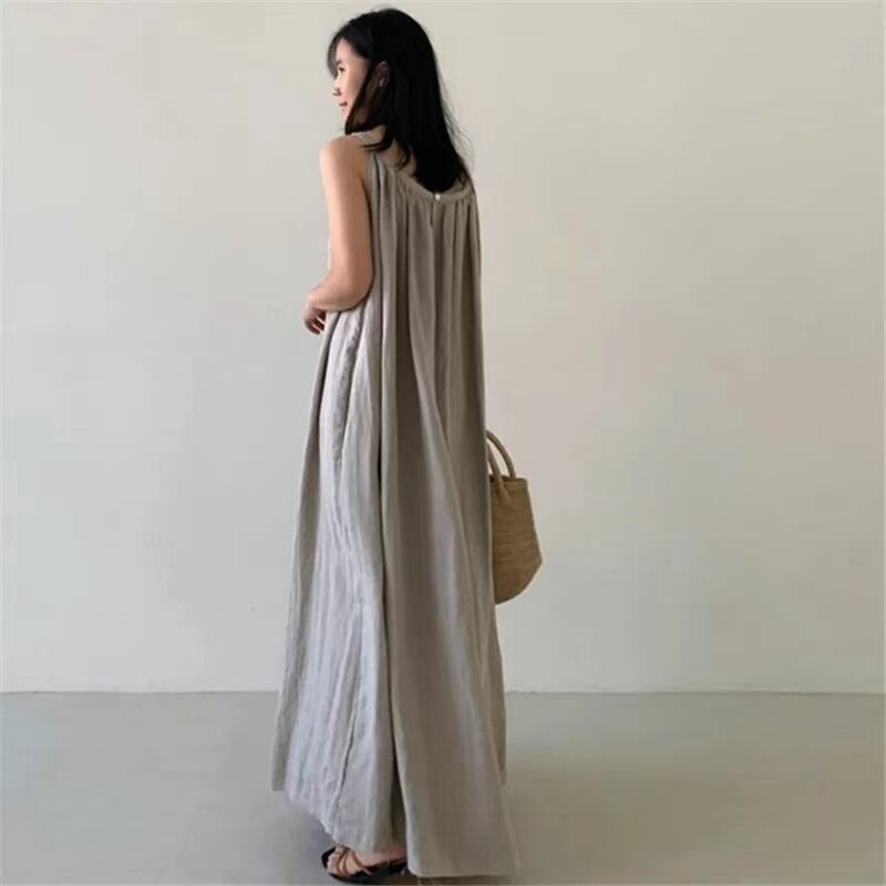 コットン　マキシワンピース　AJ22263-268