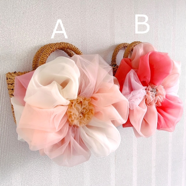 <アウトレット>お花2Wayかごバッグ