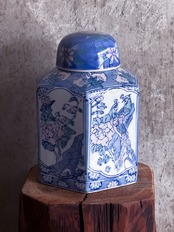 中国製造/ヴィンテージ客家 パステル壺