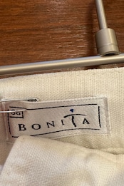 【送料無料】European white linen pants