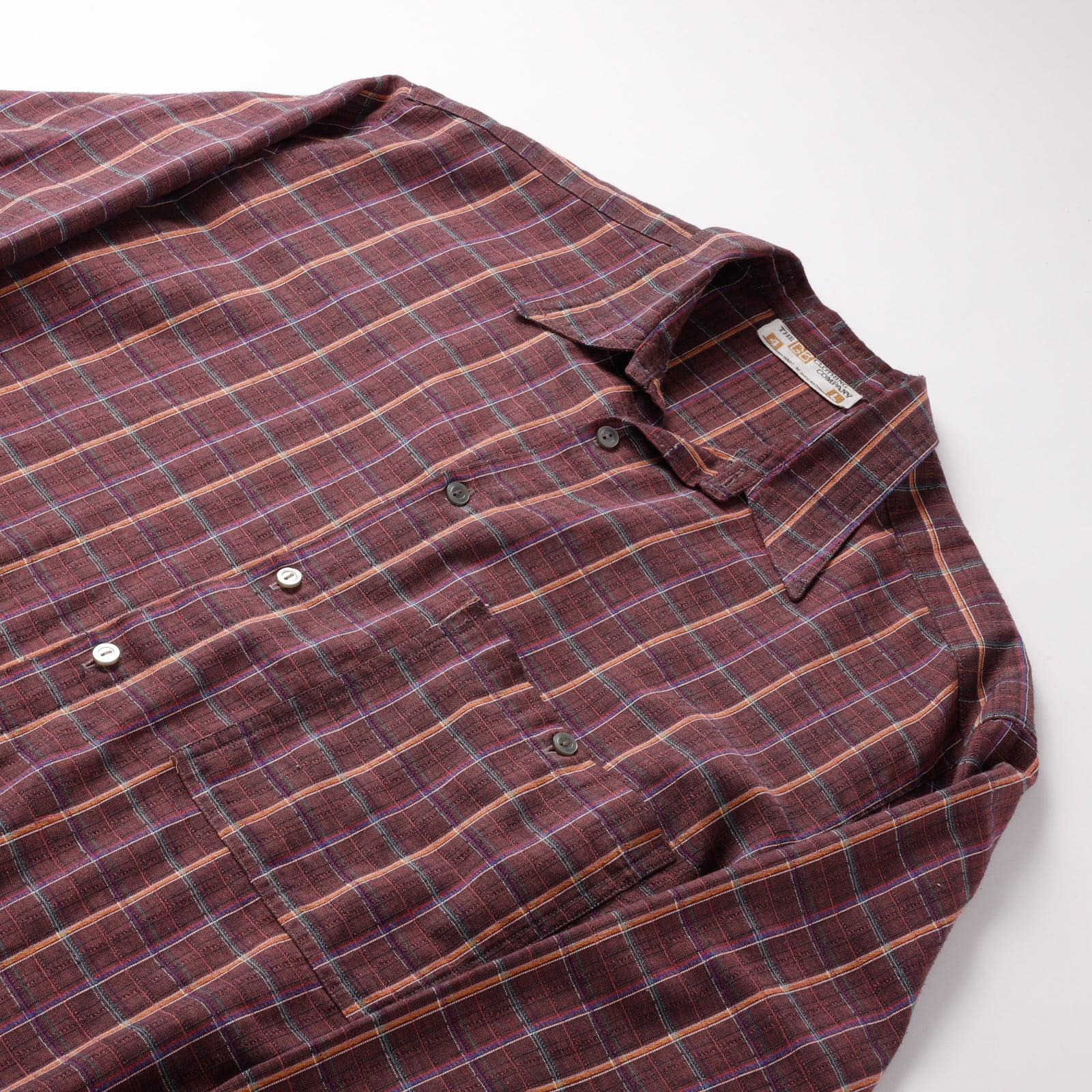 極美品】80s special vintage check cotton shirt 