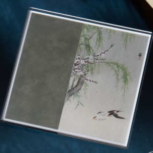 小原古邨　柳、桜に燕 / Swallow Among Willow and Cherry