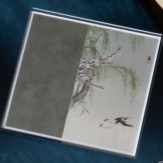 小原古邨　柳、桜に燕 / Swallow Among Willow and Cherry