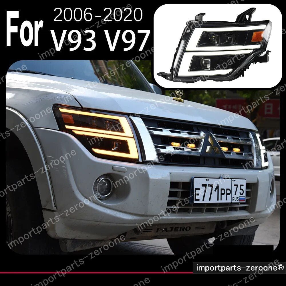 三菱 パジェロ V93 アップグレードヘッドライト2006〜2020 V97 V87 V95