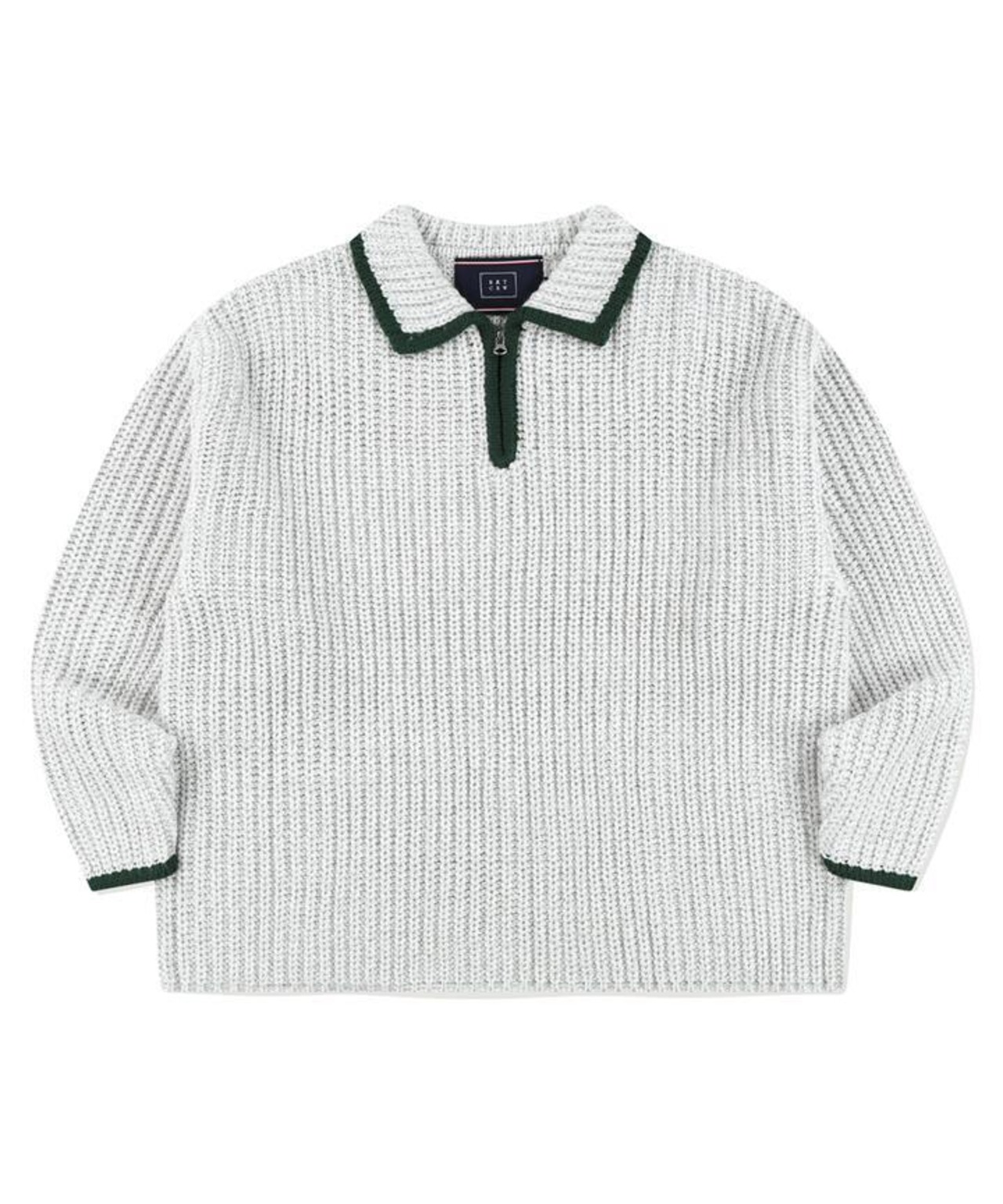 LOWGAUGEPOLOKNIT_ LIGHT GREY