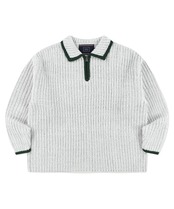 LOWGAUGEPOLOKNIT_ LIGHT GREY