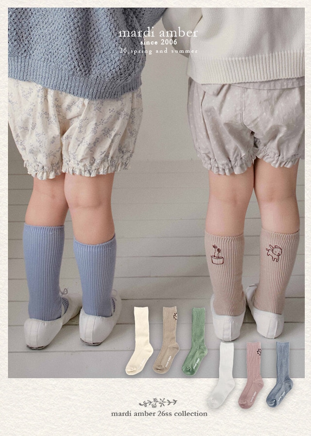 【 mardi amber / 予約 】(kids) Daily Socks SET
