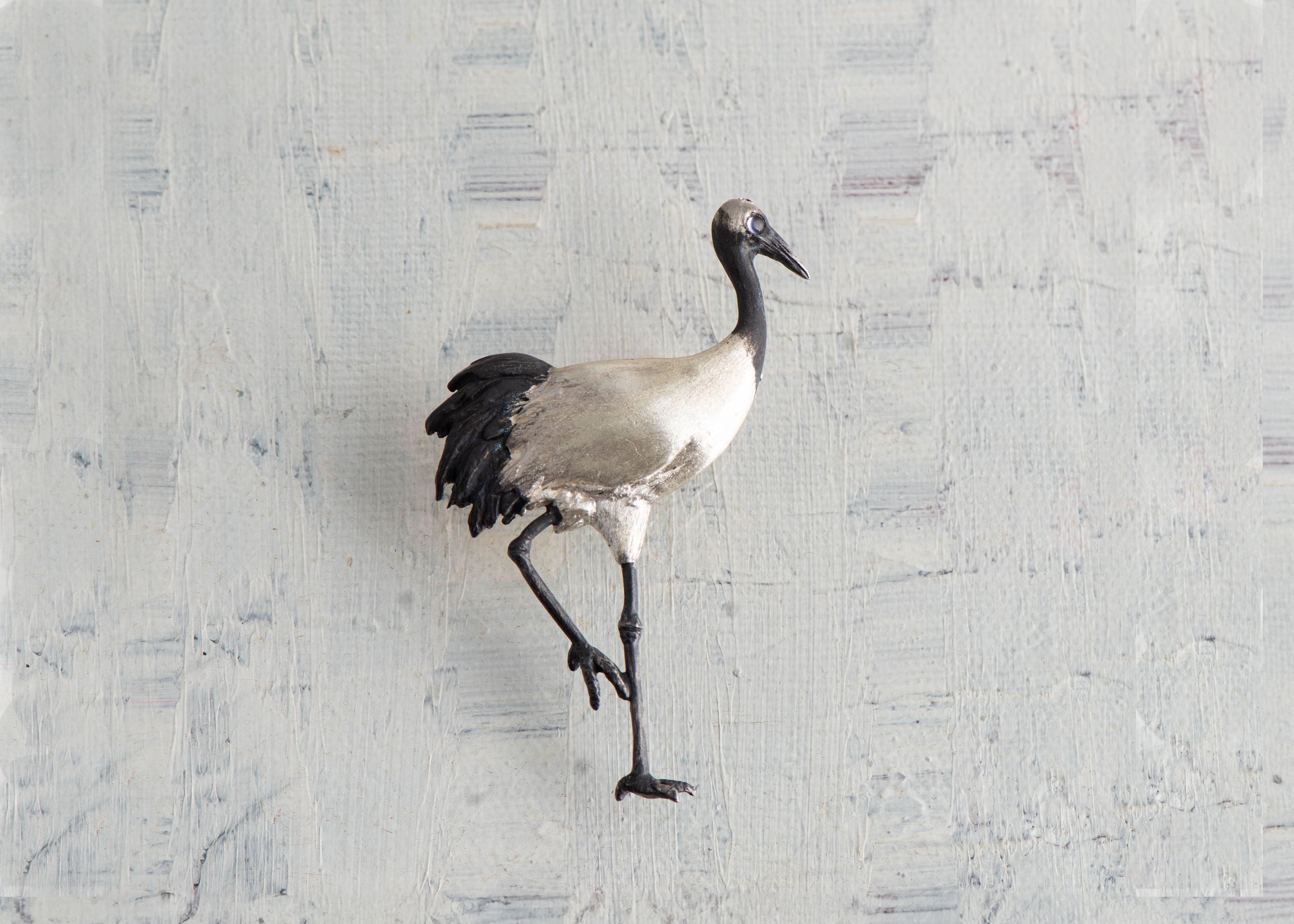 丹頂鶴ブローチ シルバー | pièce ピエス | 恵比寿南のジュエリー