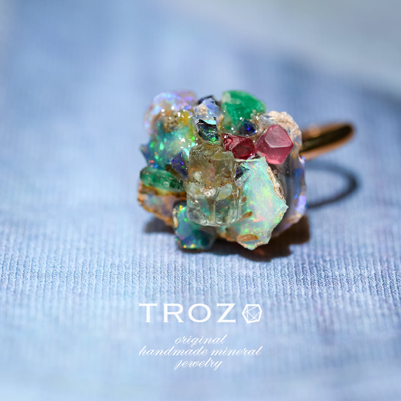 001 Water Lilies Collection】 Integration Ring エメラルド