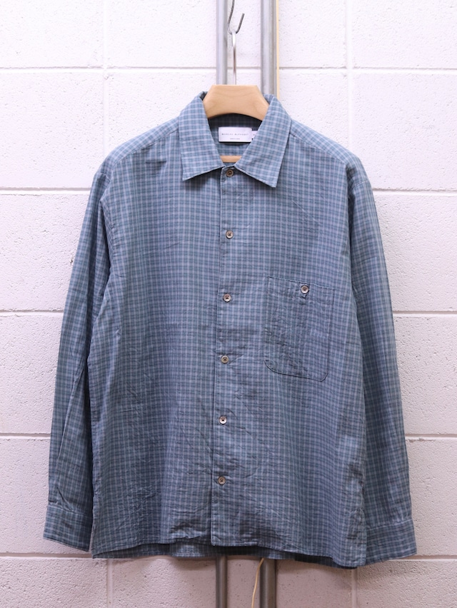 【MANUAL ALPHABET】DOBBY CHECK L/S SHIRTS